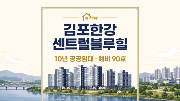 김포한강 센트럴블루힐 10년 공공임대 예비입주자 90호 대표 이미지