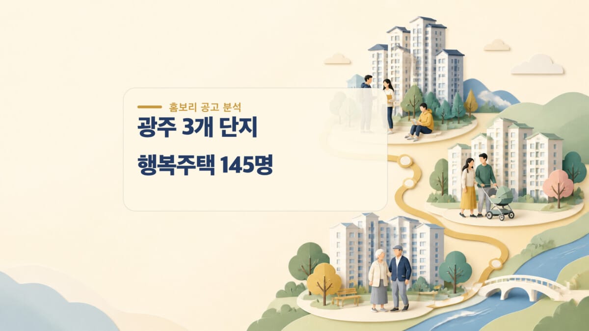 광주 하남 우산 도산 행복주택 145명 자격완화 임대료 일정 대표 이미지