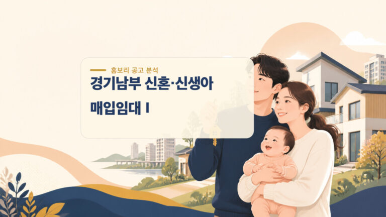 경기남부 신혼 신생아 매입임대Ⅰ 620호 자격 순위 임대료 대표 이미지