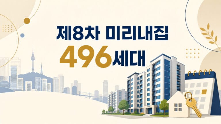 2026년 제8차 미리내집 496세대 대표 이미지