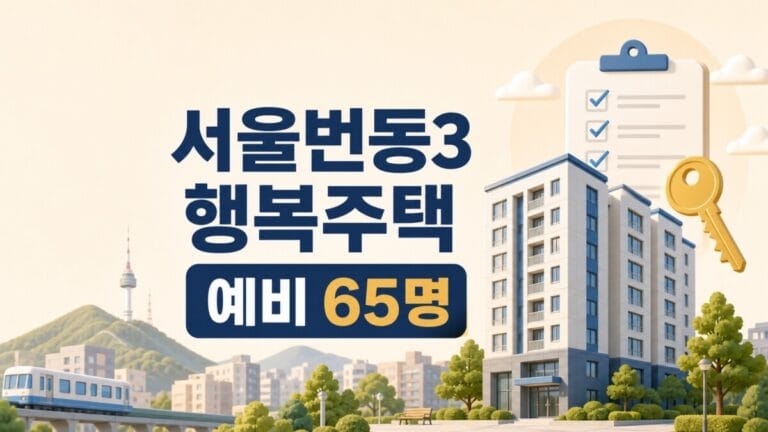 서울번동3 행복주택 예비입주자 65명 대표 이미지
